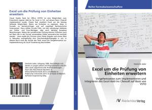 Buch Cover Excel um Einheiten-Prüfung erweitern 978-3-639-88158-5